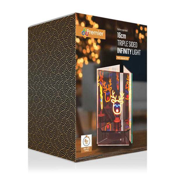 Premier Triple Sided Infinity Light - Reindeer