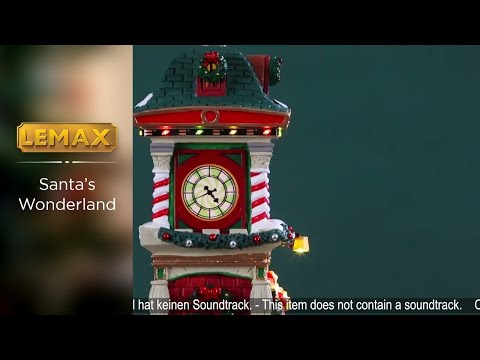 Lemax The Village Square Clock Tower video