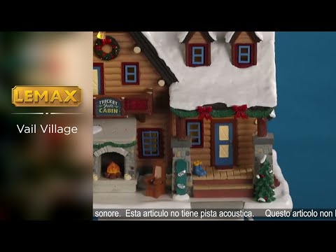Lemax Thicket Falls Cabin video