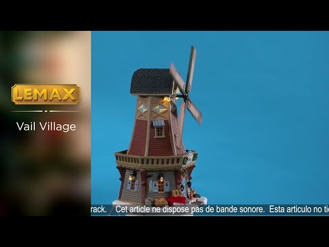 Lemax Harvest Valley Windmill video