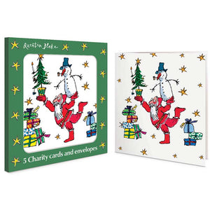 Quentin Blake Fun With Santa Charity Christmas Cards (Pack of 5)
