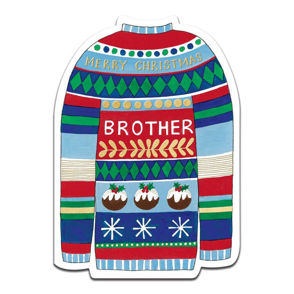 Rachel Ellen Brother Christmas Jumper Christmas Card