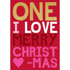 Rachel Ellen One I Love Christmas Card