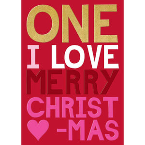 Rachel Ellen One I Love Christmas Card
