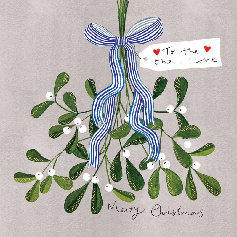 Rachel Ellen One I Love Christmas Mistletoe Christmas Card