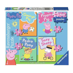 Ravensburger My First Puzzle Peppa Pig 4 in a Box Jigsaw Puzzle Box