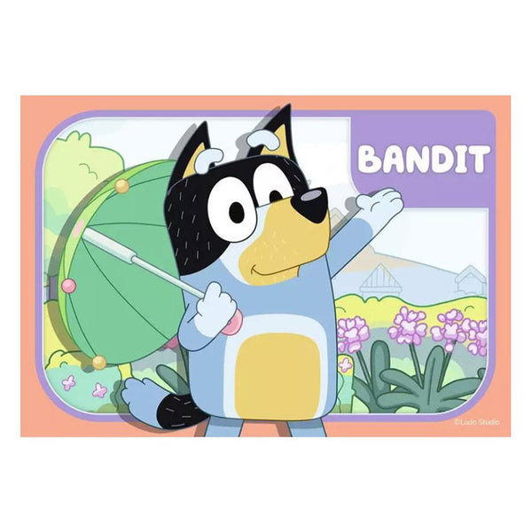 Ravensburger My First Puzzle, Bluey & Family 4 in a Box Jigsaw Puzzle - Bandit