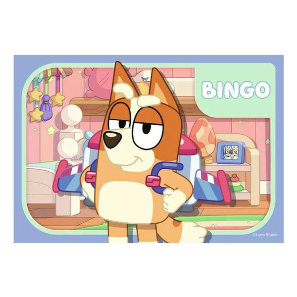 Ravensburger My First Puzzle, Bluey & Family 4 in a Box Jigsaw Puzzle - Bingo
