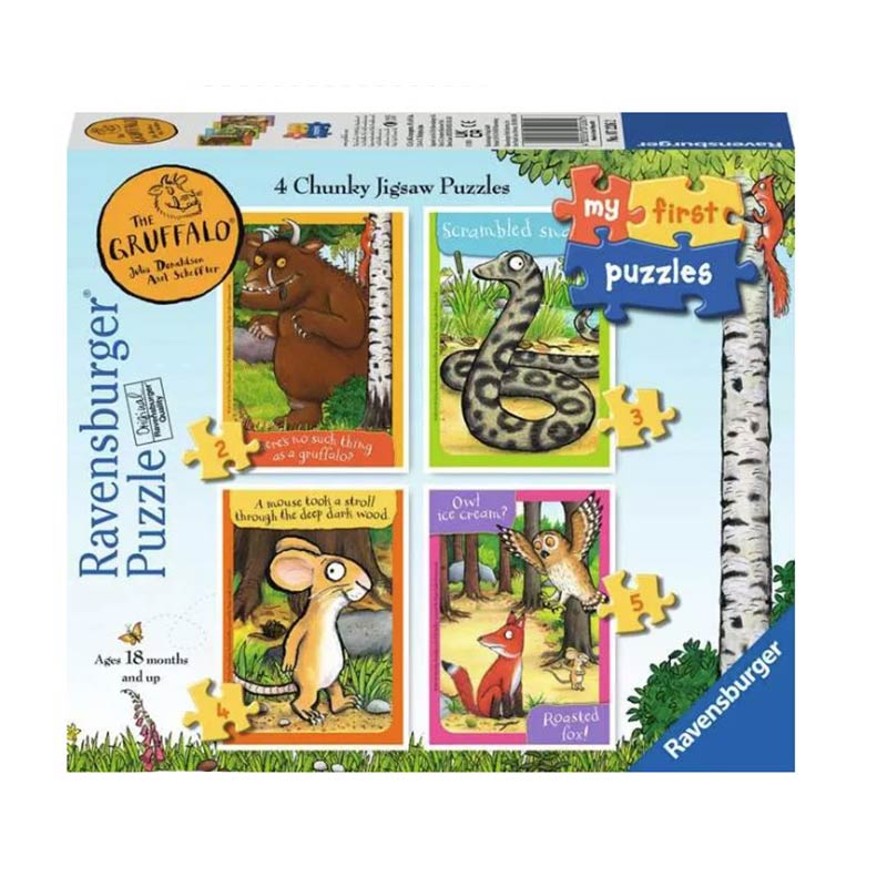 Ravensburger My First Puzzle, The Gruffalo 4 In A Box Jigsaw Puzzle Box