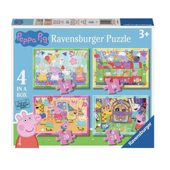 Ravensburger Peppa Pig 4 In A Box Childrens Jigsaw Puzzle