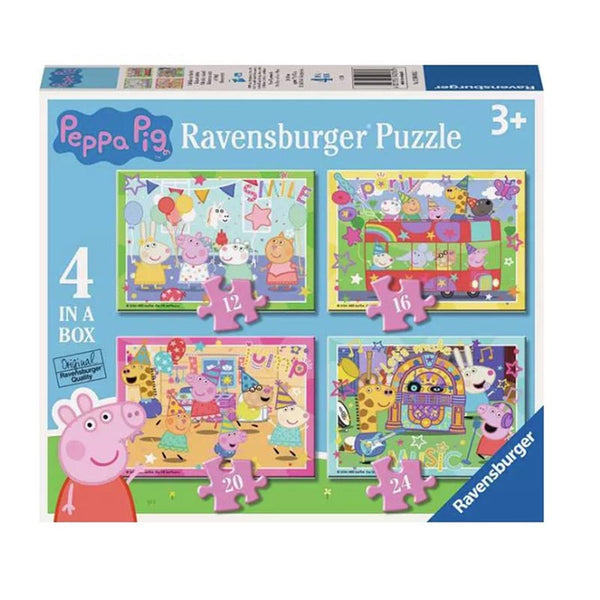 Ravensburger Peppa Pig 4 In A Box Childrens Jigsaw Puzzle