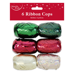 Mixed Ribbon Cops (Pack of 6)