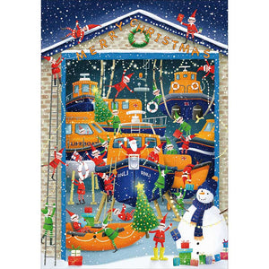 RNLI Workshop Charity Christmas Cards (Pack of 20)