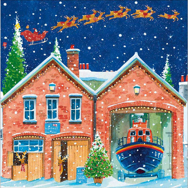 RNLI Workshop Charity Christmas Cards (Pack of 20)