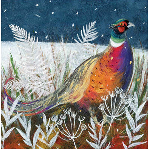 Robin In Foliage Christmas Cards (Pack of 10)