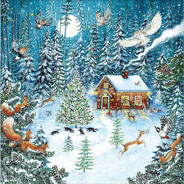 RSPB Snowman & Animals Charity Christmas Cards (Pack of 20)