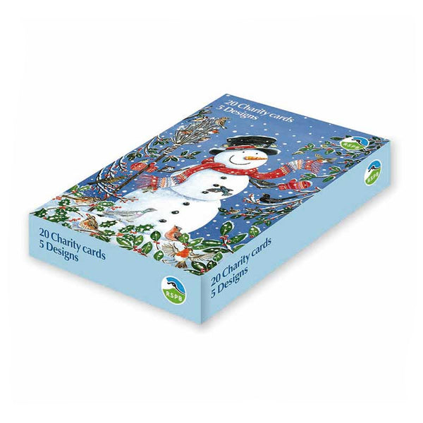 RSPB Snowman & Animals Charity Christmas Cards (Pack of 20)