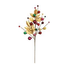 SageDecor Bauble Leaf Spray
