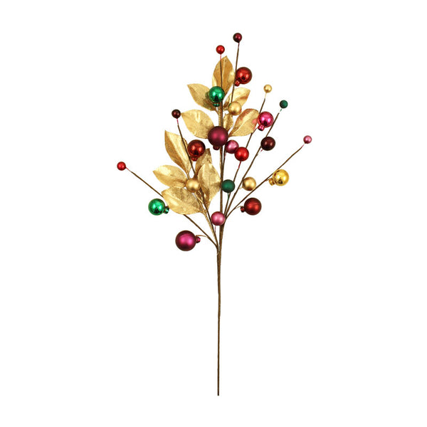 SageDecor Bauble Leaf Spray