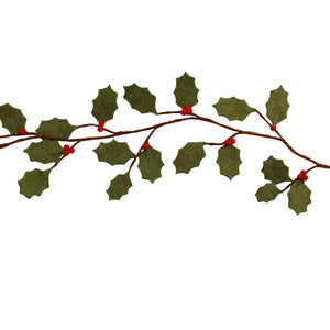 SageDecor Felt Holly Garland