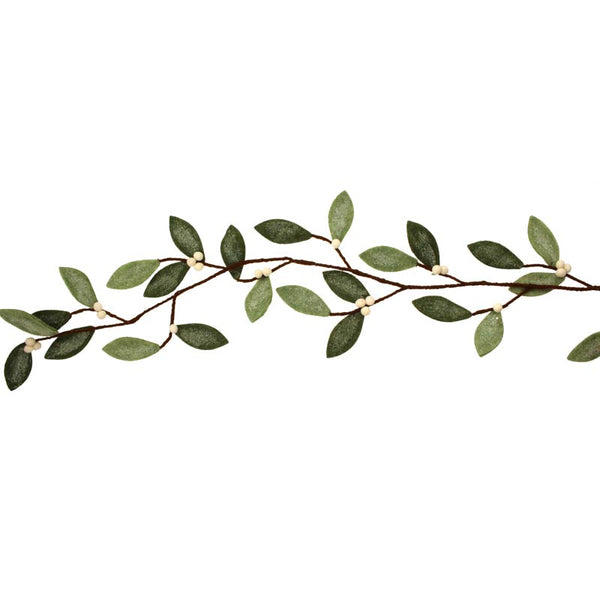SageDecor Felt Mistletoe Garland