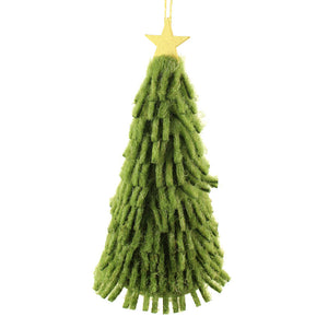 SageDecor Hanging Felt Fringed Christmas Tree