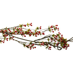 SageDecor Hedgerow Berry Garland - Red