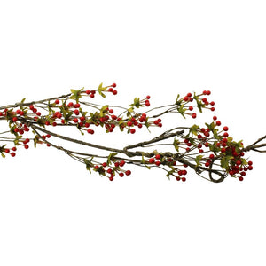 SageDecor Hedgerow Berry Garland - Red