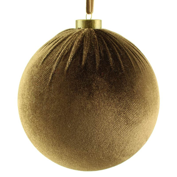 SageDecor Brown Velvet Hanging Ball