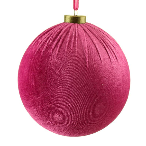 SageDecor Cerise Velvet Hanging Ball
