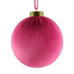 SageDecor Cerise Velvet Hanging Ball