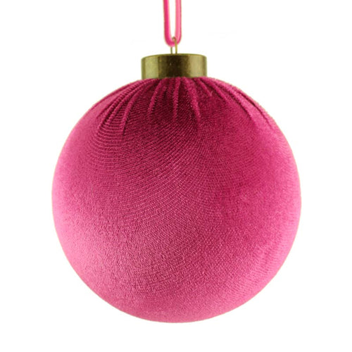 SageDecor Cerise Velvet Hanging Ball