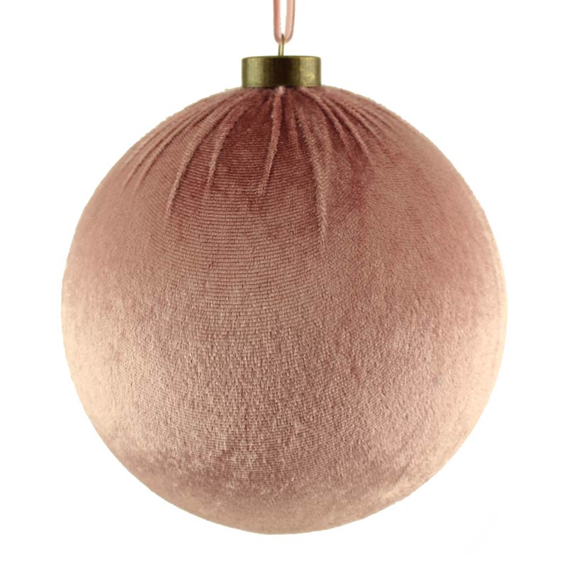 SageDecor Pink Velvet Hanging Ball