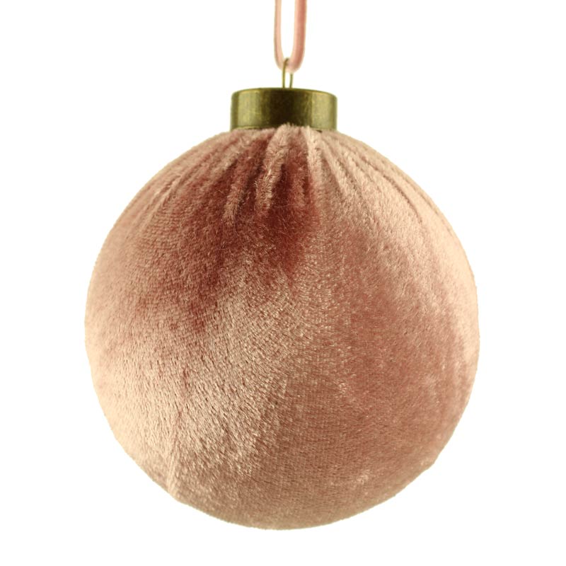 SageDecor Pink Velvet Hanging Ball
