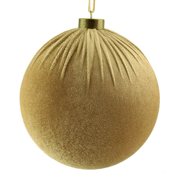 SageDecor Taupe Velvet Hanging Ball