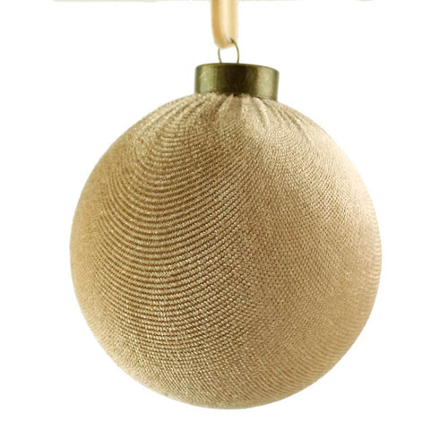 SageDecor Taupe Velvet Hanging Ball