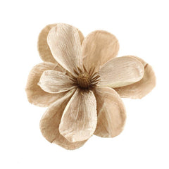 SageDecor Beige Velvet Magnolia Head Clip