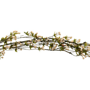 SageDecor Hedgerow Berry Garland - White