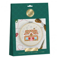 Sew & So On Embroidery Kit - Gingerbread House