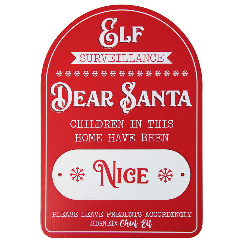 Naughty or Nice Sign