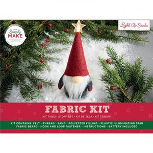Simply Make Fabric Kit - Light Up Santa