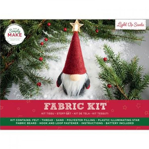 Simply Make Fabric Kit - Light Up Santa
