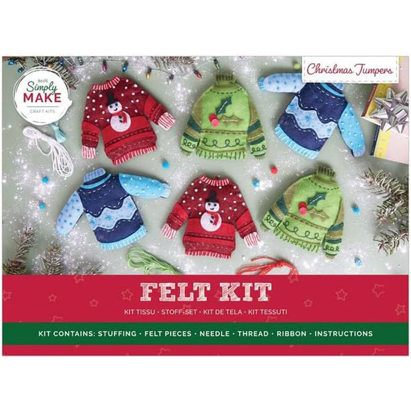 Simply Make Felt Kit - Christmas Jumpers