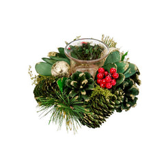Three Kings BaublePine Candle Holder