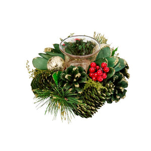 Three Kings BaublePine Candle Holder