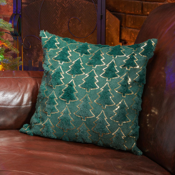 Three Kings Emerald Tree Cushion