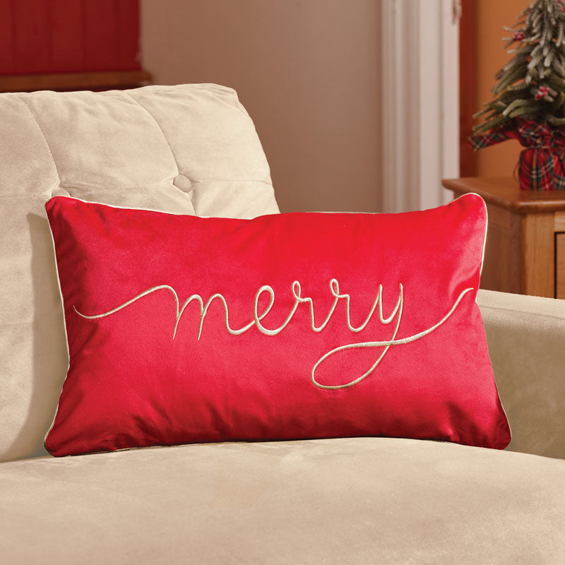 Three Kings Merry Velvet Cushion