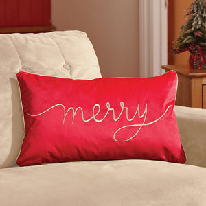 Three Kings Merry Velvet Cushion