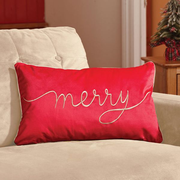 Three Kings Merry Velvet Cushion
