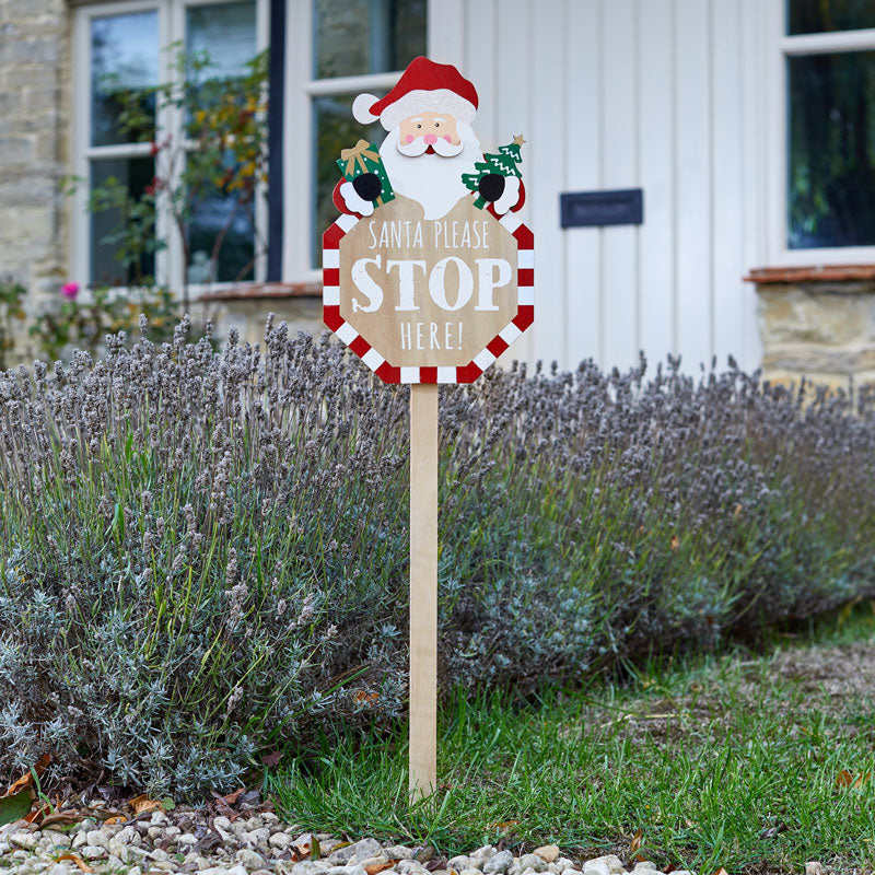 Three Kings SantaStop Sign